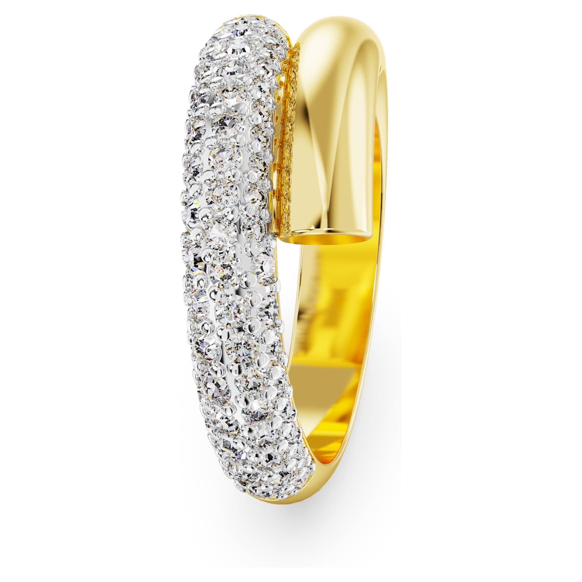 Swarovski Dextera ring White, 18K gold finish