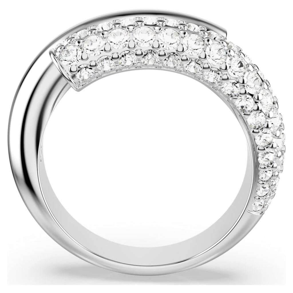Swarovski Dextera ring White, Rhodium plated