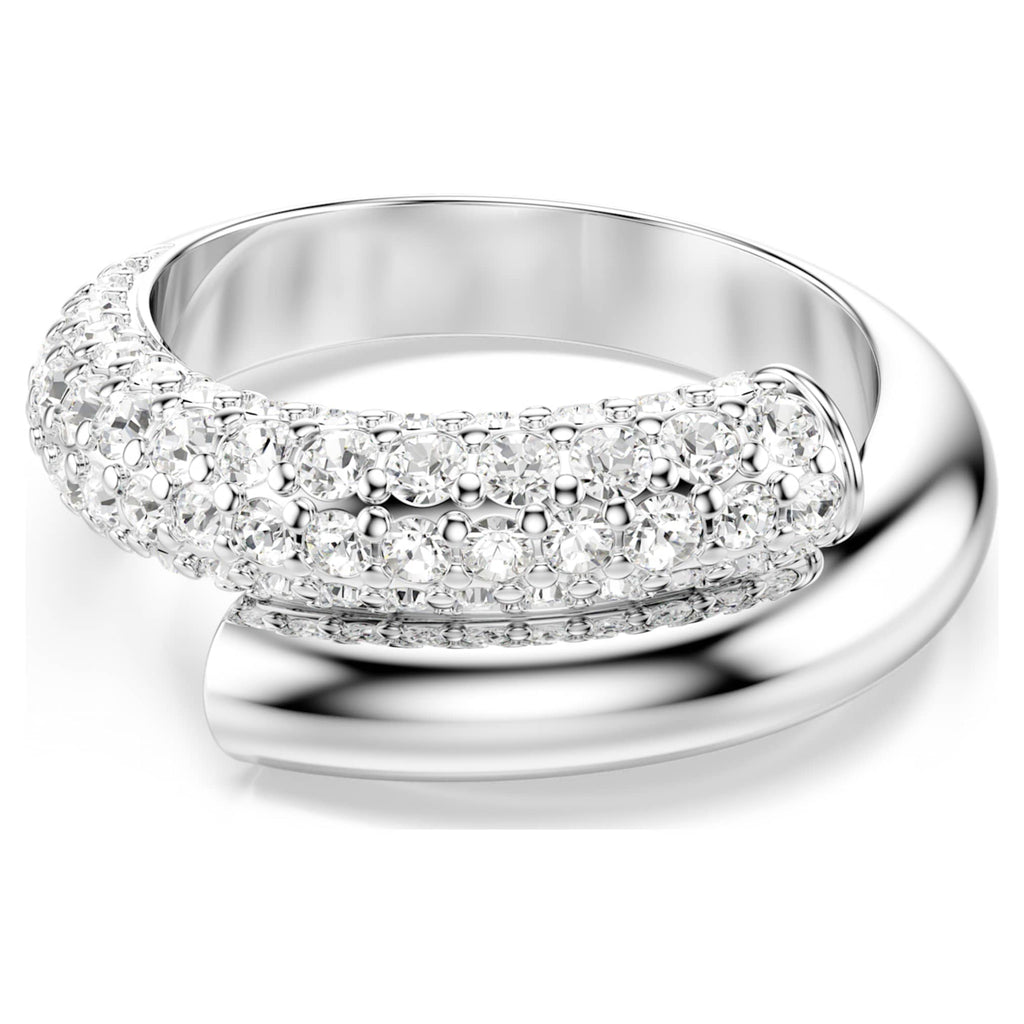 Swarovski Dextera ring White, Rhodium plated