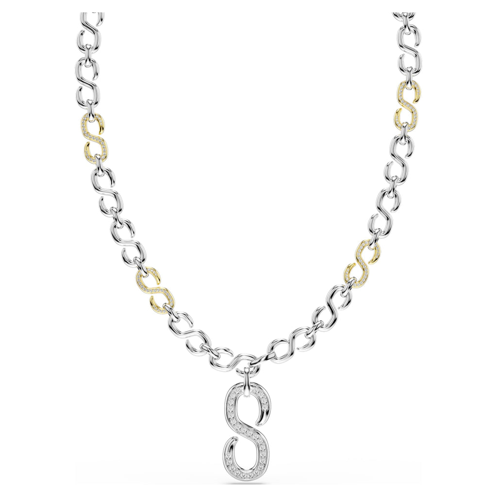Swarovski Dextera strandage Round cut, White, Mixed metal finish