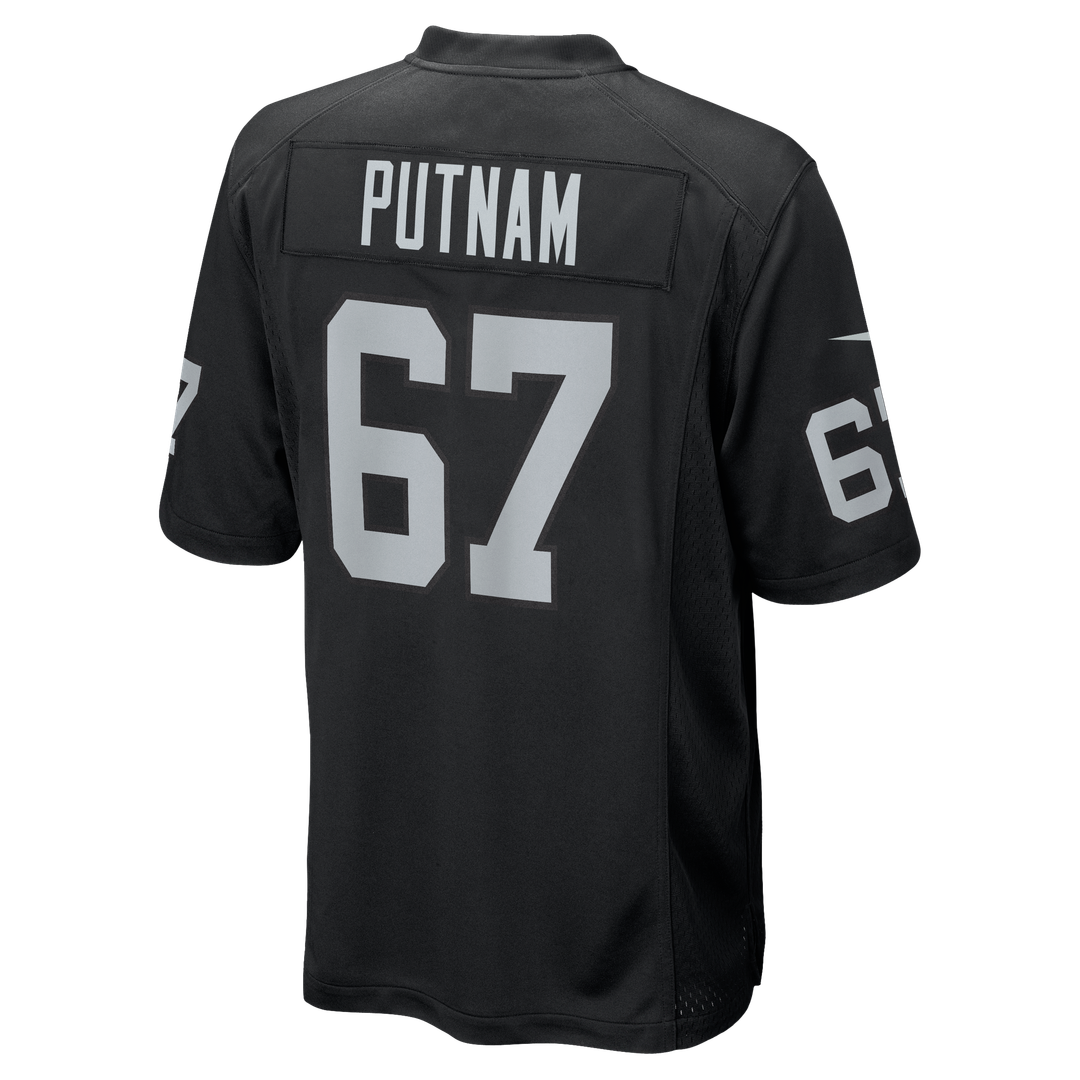 Will Putnam Las Vegas Raiders Nike Black Team Game Jersey