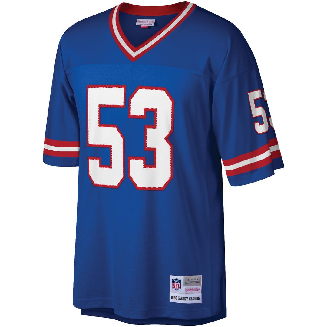 Harry Carson New York Giants Mitchell & Ness Royal Legacy Replica Jersey