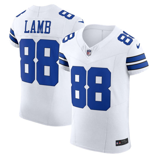 CeeDee Lamb Dallas Cowboys Nike White Vapor F.U.S.E. Elite Jersey