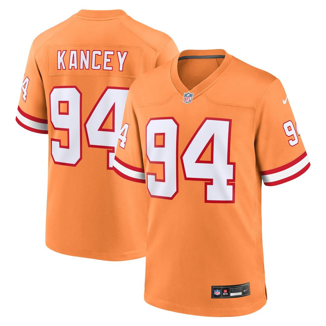 Calijah Kancey Tampa Bay Buccaneers Nike Orange Alternate Game Jersey
