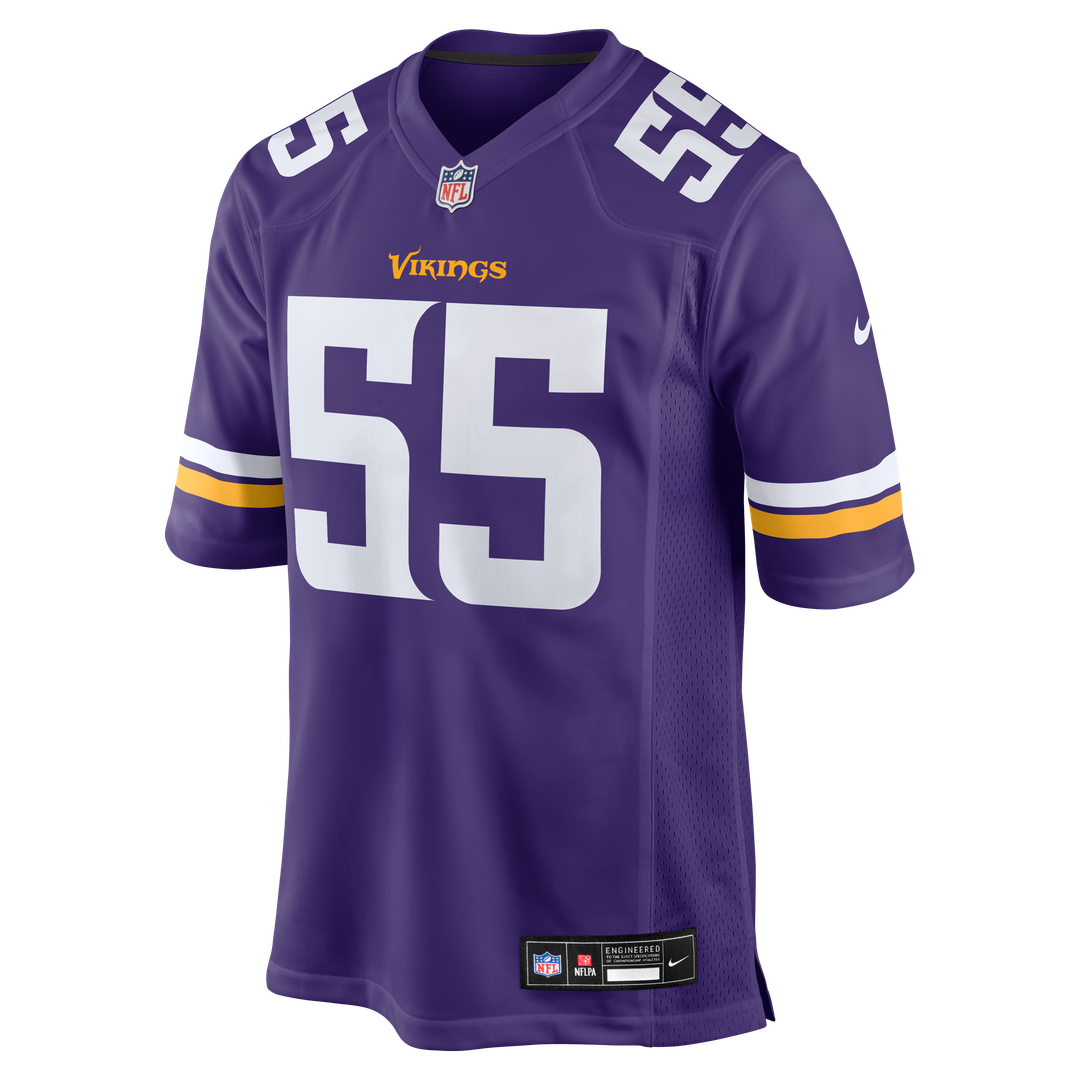 Eric Wilson Minnesota Vikings Nike Purple Team Game Jersey