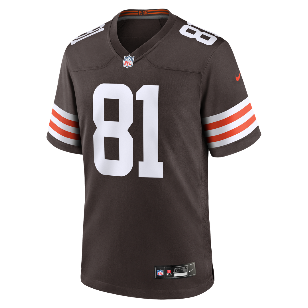 Luke Floriea Cleveland Browns Nike Brown Team Game Jersey