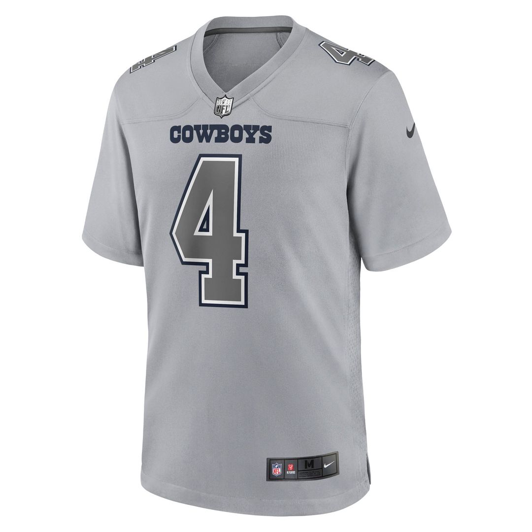 Dak Prescott Dallas Cowboys Nike Gray Atmosphere Fashion Game Jersey