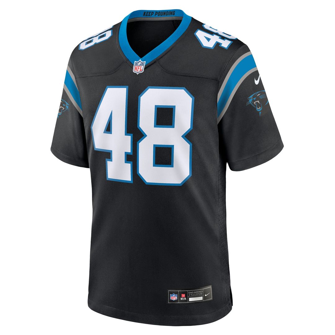 Thomas Incoom Carolina Panthers Nike Black Team Game Jersey