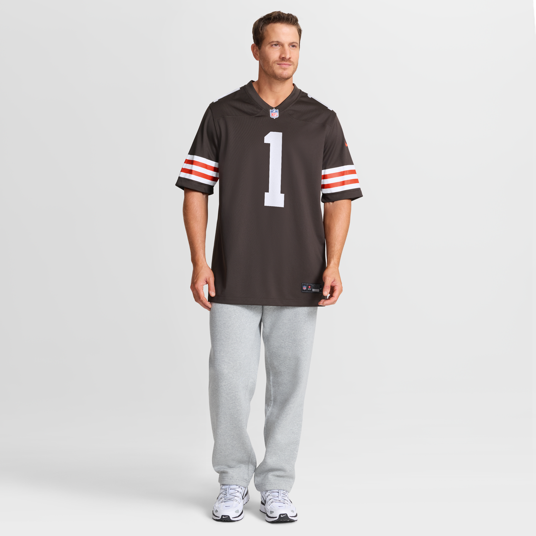 KC Concepcion Jr. Cleveland Browns Nike Brown Team Game Jersey