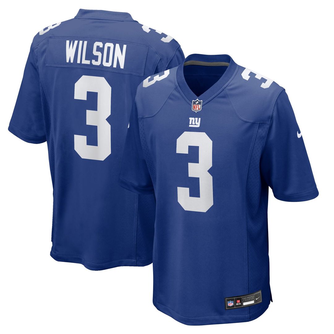 Russell Wilson New York Giants Nike Royal Game Jersey