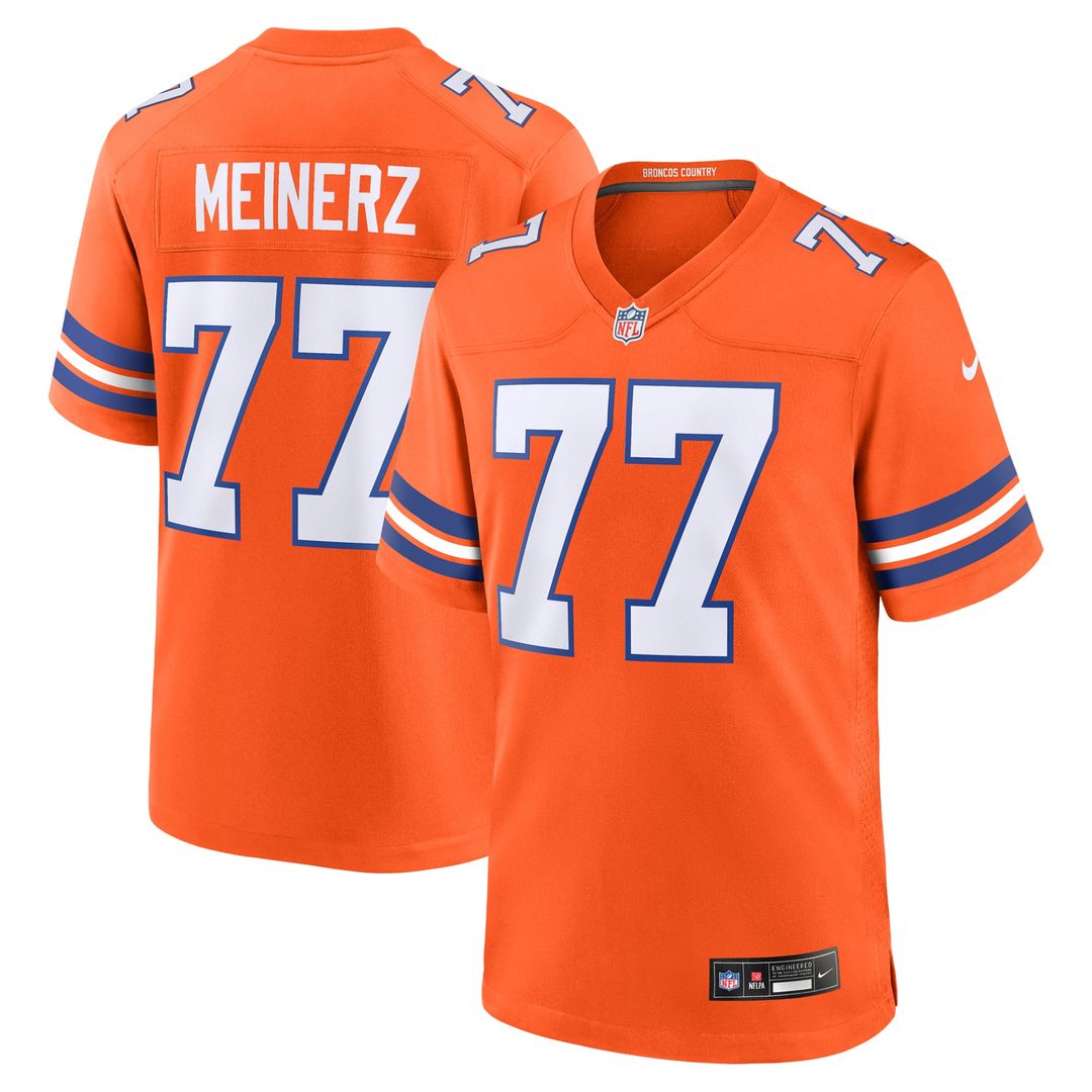 Quinn Meinerz Denver Broncos Nike Orange Alternate Game Jersey