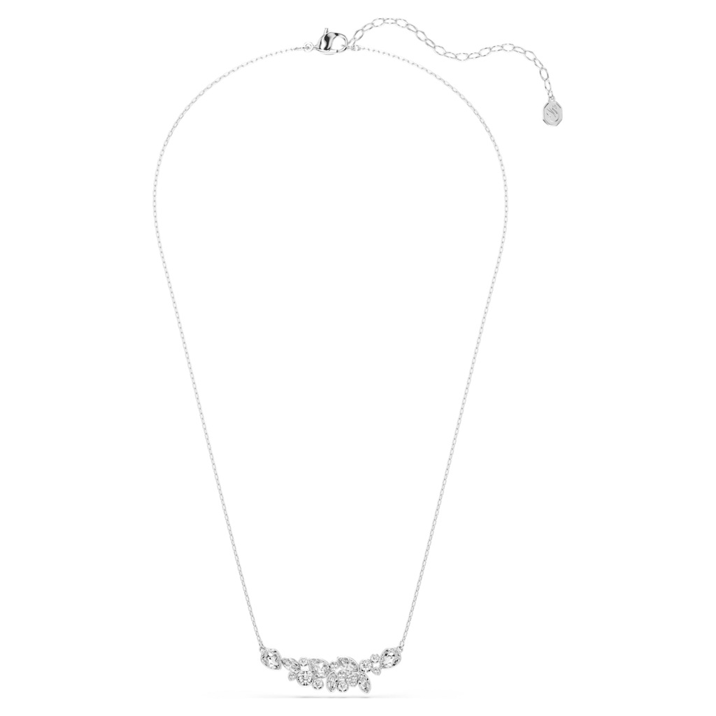 Swarovski Diapason necklace Mixed cuts, White, Rhodium plated