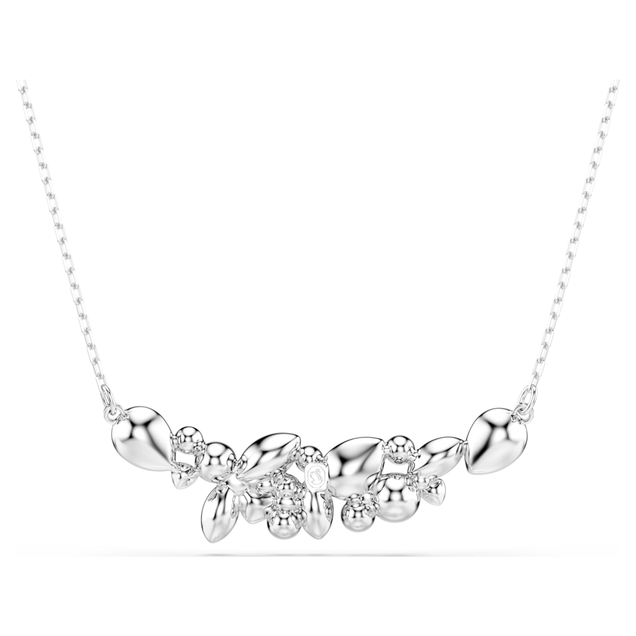 Swarovski Diapason necklace Mixed cuts, White, Rhodium plated