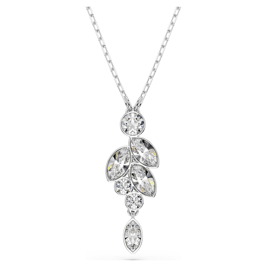 Swarovski Diapason pendant Mixed cuts, White, Rhodium plated