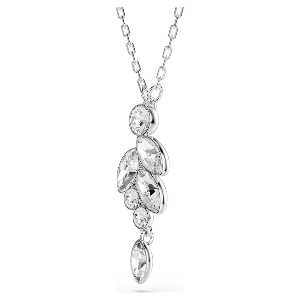 Swarovski Diapason pendant Mixed cuts, White, Rhodium plated