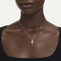 Swarovski Diapason pendant Mixed cuts, White, Rhodium plated