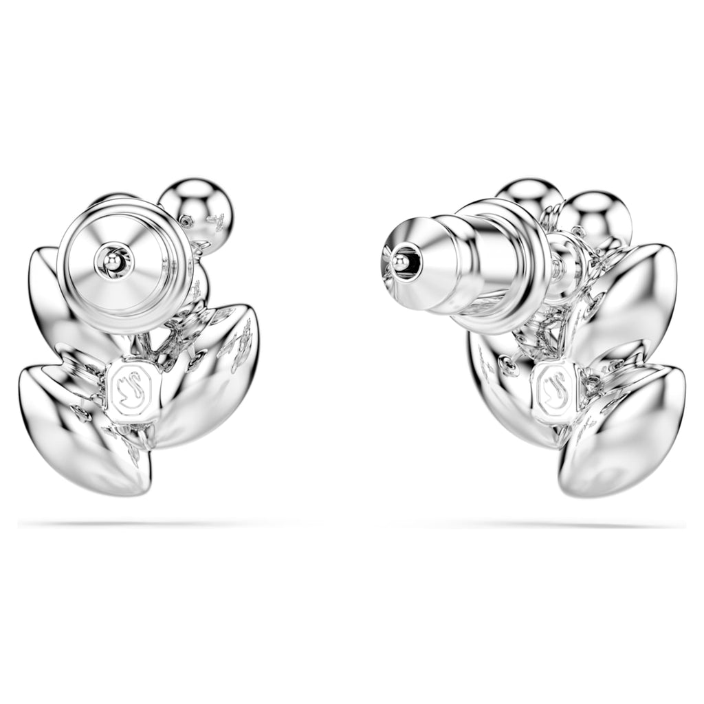 Swarovski Diapason stud earrings Mixed cuts, White, Rhodium plated