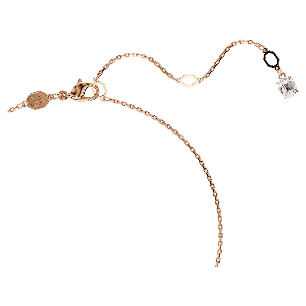 Swarovski Dragon & Phoenix pendant Dragon’s claw, White, 18K rose gold finish