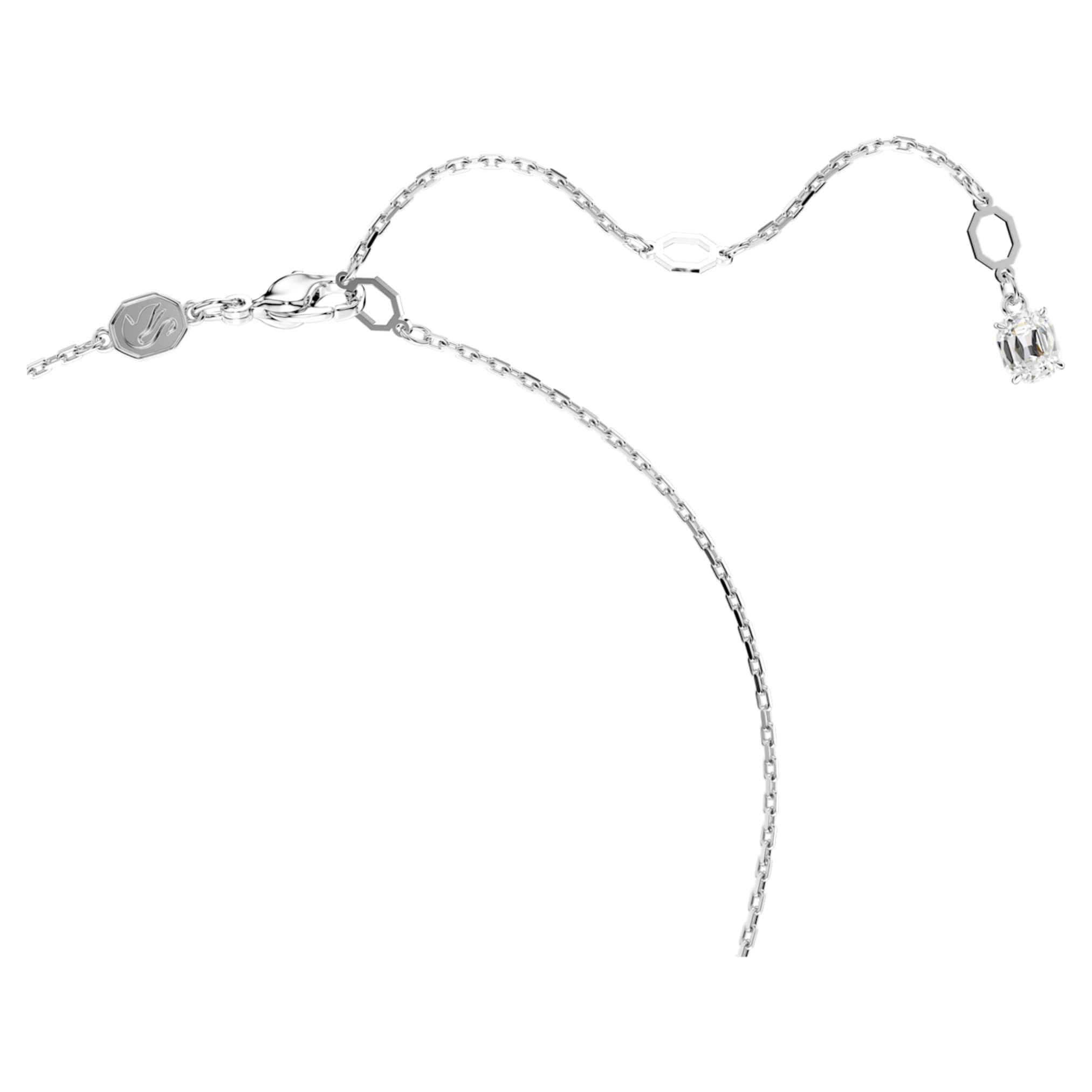 Swarovski Dragon & Phoenix pendant Dragon’s claw, White, Rhodium plated