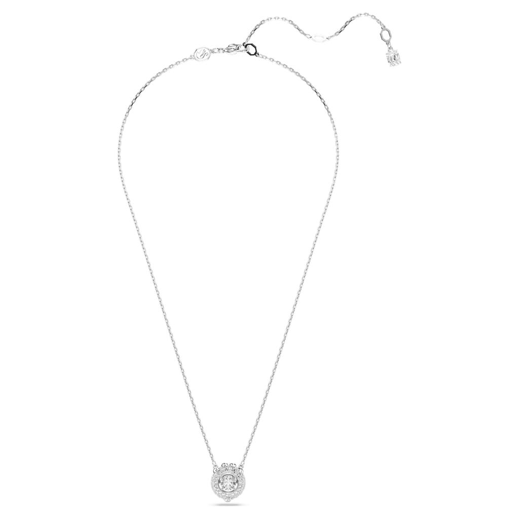 Swarovski Dragon & Phoenix pendant Dragon’s claw, White, Rhodium plated
