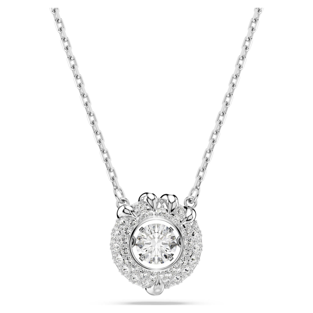 Swarovski Dragon & Phoenix pendant Dragon’s claw, White, Rhodium plated