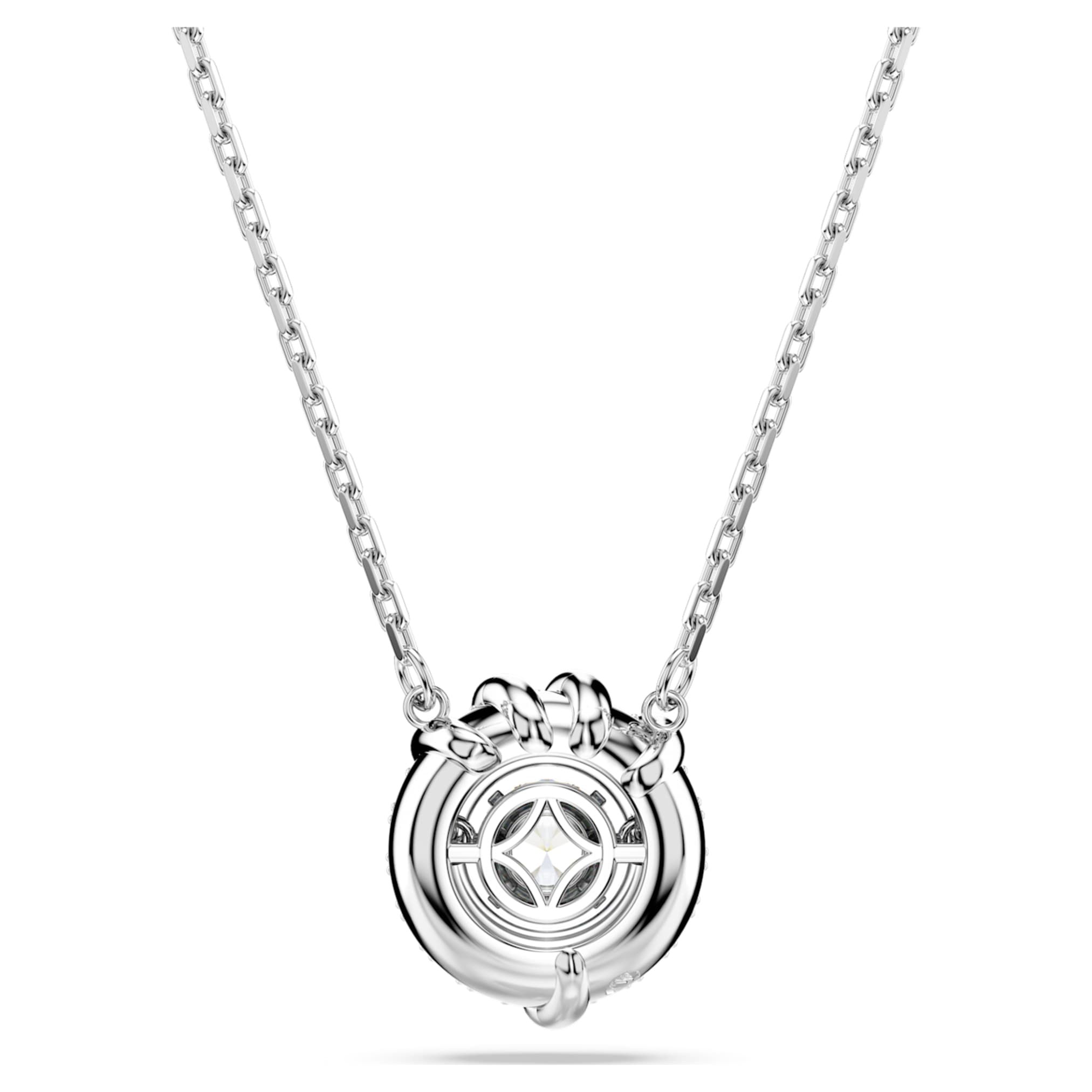 Swarovski Dragon & Phoenix pendant Dragon’s claw, White, Rhodium plated