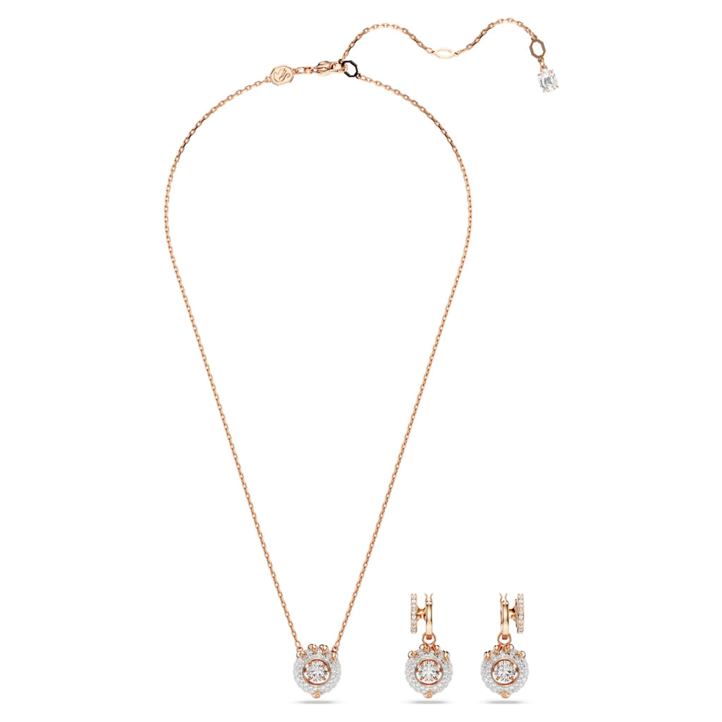 Swarovski Dragon & Phoenix set Dragon’s claw, White, 18K rose gold finish