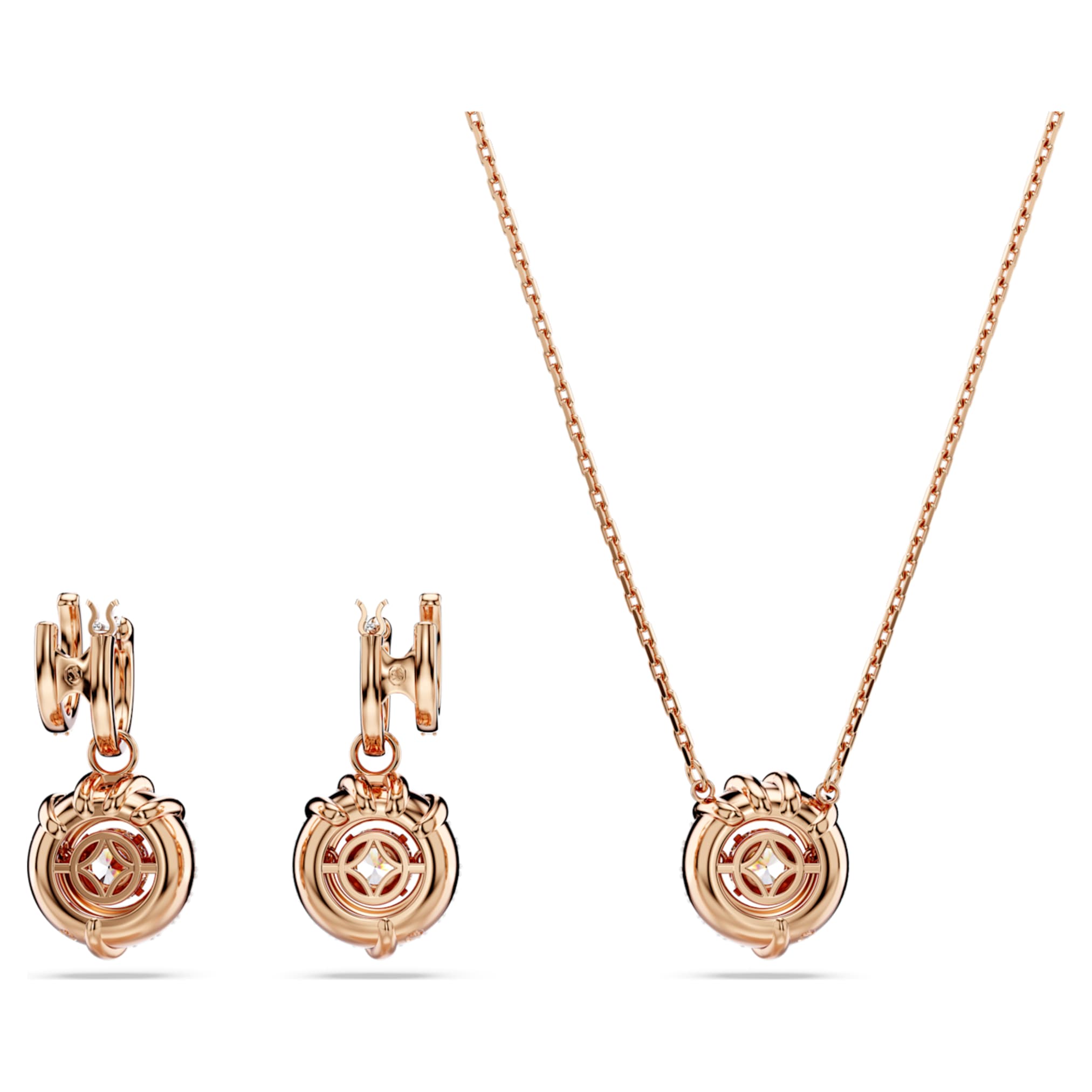 Swarovski Dragon & Phoenix set Dragon’s claw, White, 18K rose gold finish