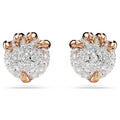 Swarovski Dragon & Phoenix stud earrings Dragon’s claw, White, 18K rose gold finish