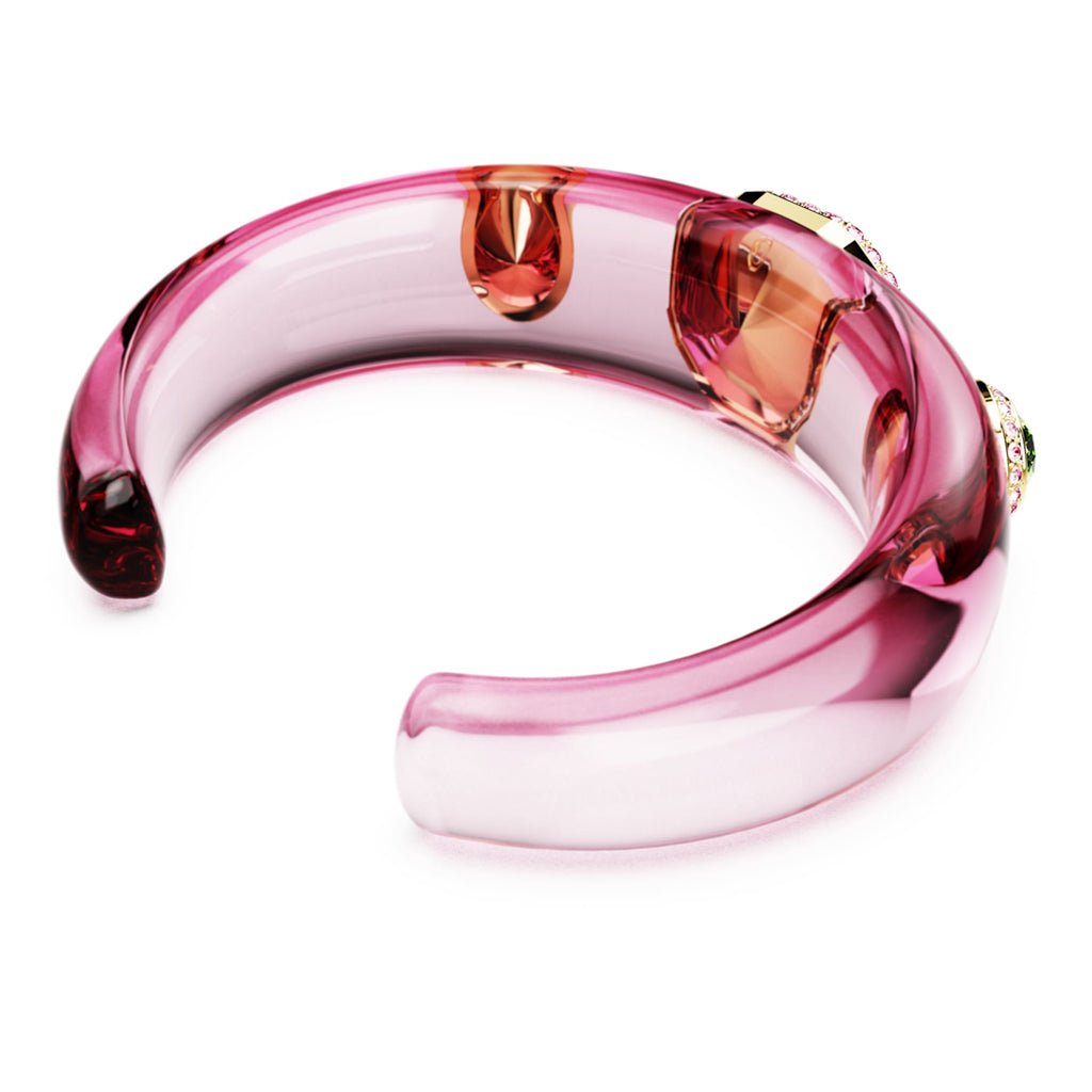 Swarovski Dulcis cuff Mixed cuts, Multicolored, 18K gold finish