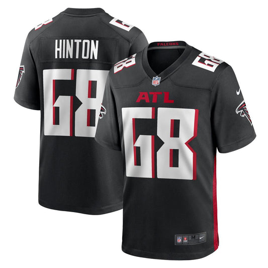 Kyle Hinton Atlanta Falcons Nike Black Team Game Jersey