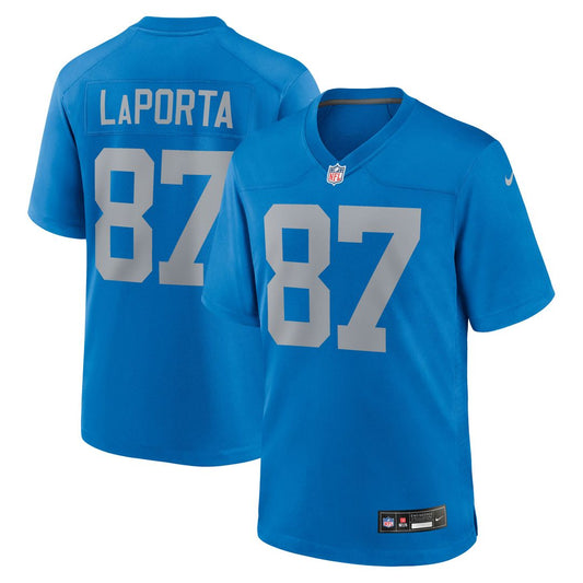 Sam LaPorta Detroit Lions Nike Blue Alternate Game Jersey