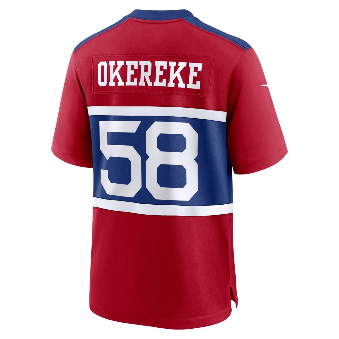 Bobby Okereke New York Giants Nike Century Red Alternate Player Game Jersey