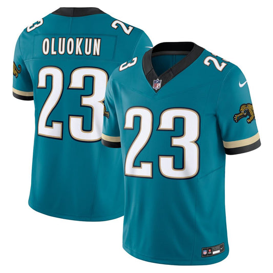 Foye Oluokun Jacksonville Jaguars Nike Teal Prowler Throwback Vapor F.U.S.E. Limited Jersey