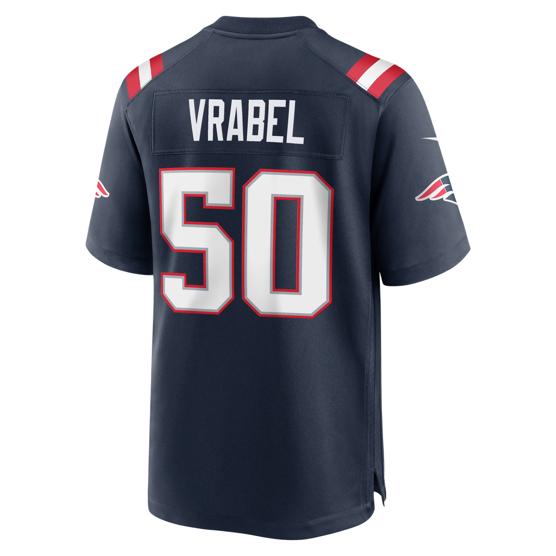Mike Vrabel New England Patriots Nike Navy Game Retired Player Jersey