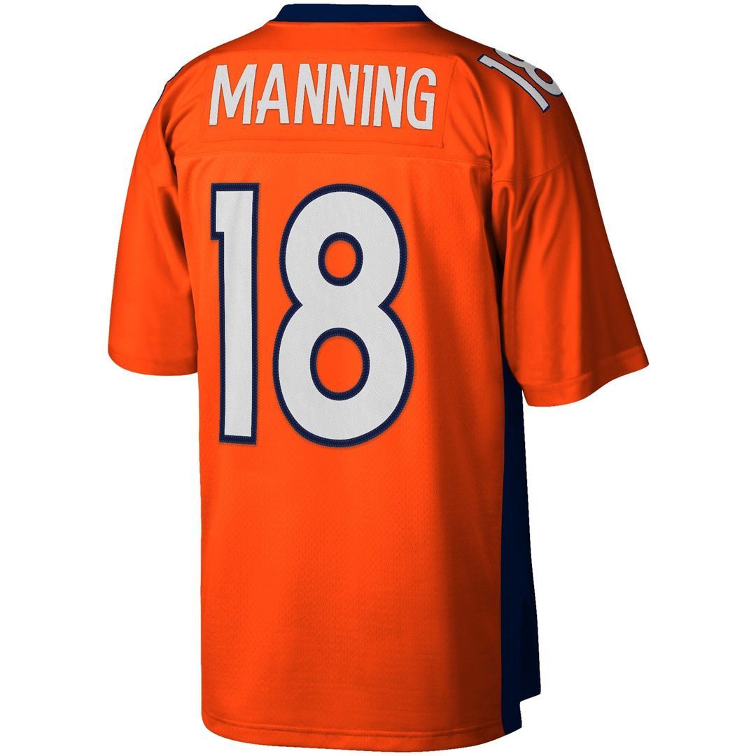 Peyton Manning Denver Broncos Mitchell & Ness Orange Big & Tall 2015 Retired Player Replica Jersey