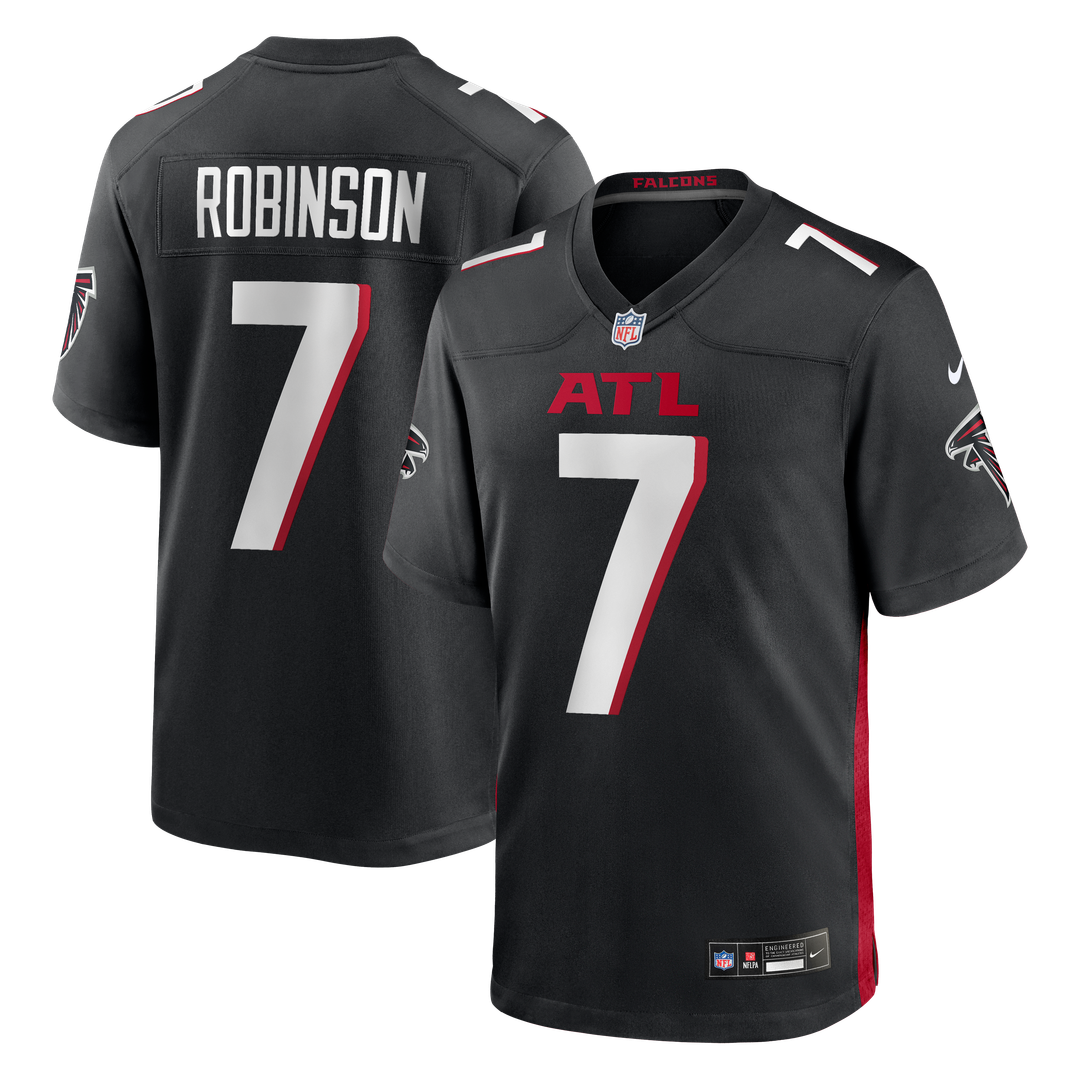 Bijan Robinson Atlanta Falcons Nike Black Game Jersey