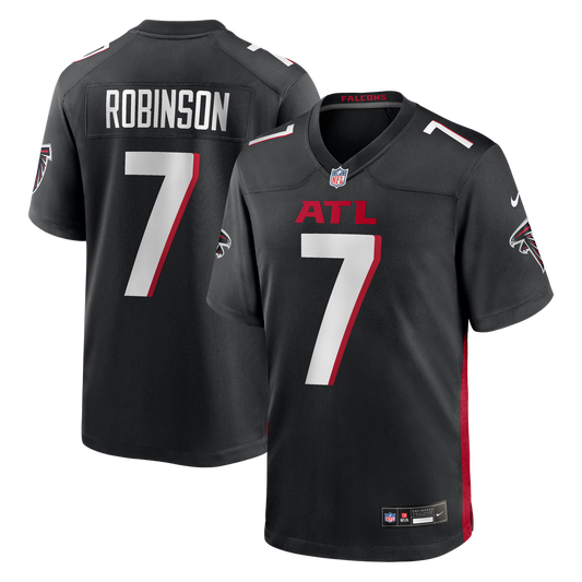 Bijan Robinson Atlanta Falcons Nike Black Game Jersey