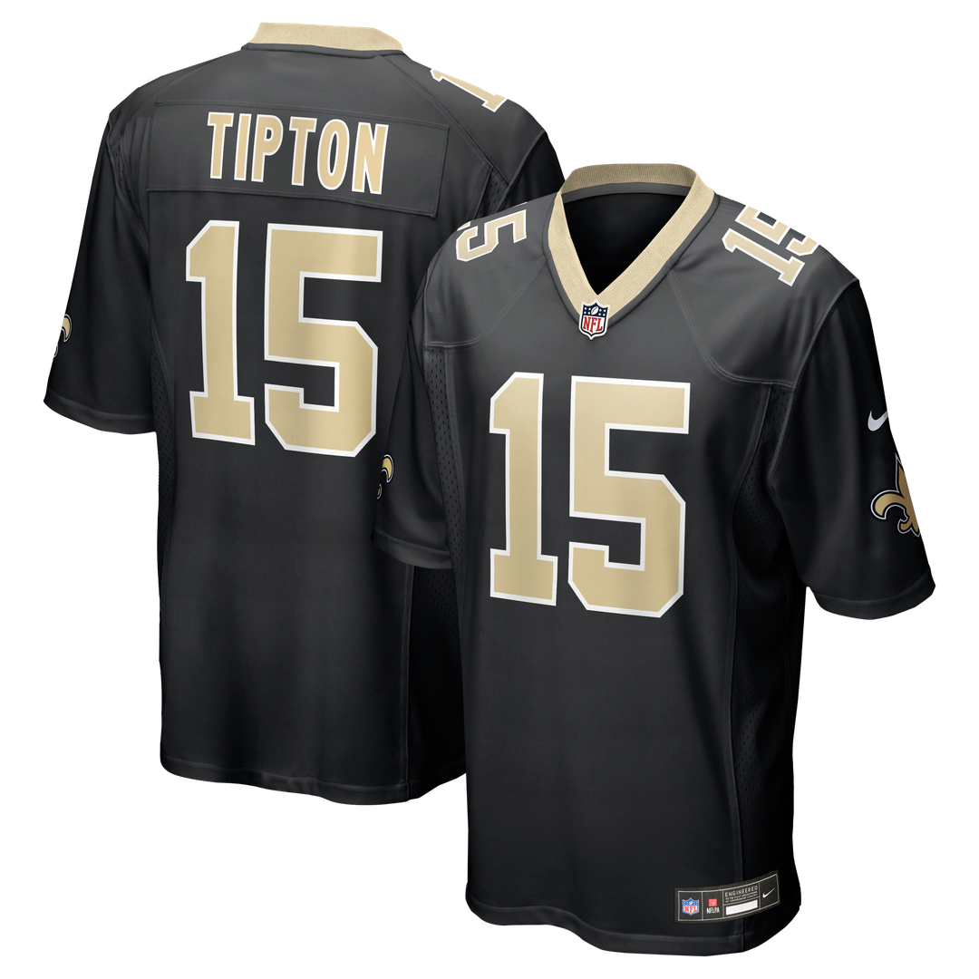 Mason Tipton New Orleans Saints Nike Black Team Game Jersey