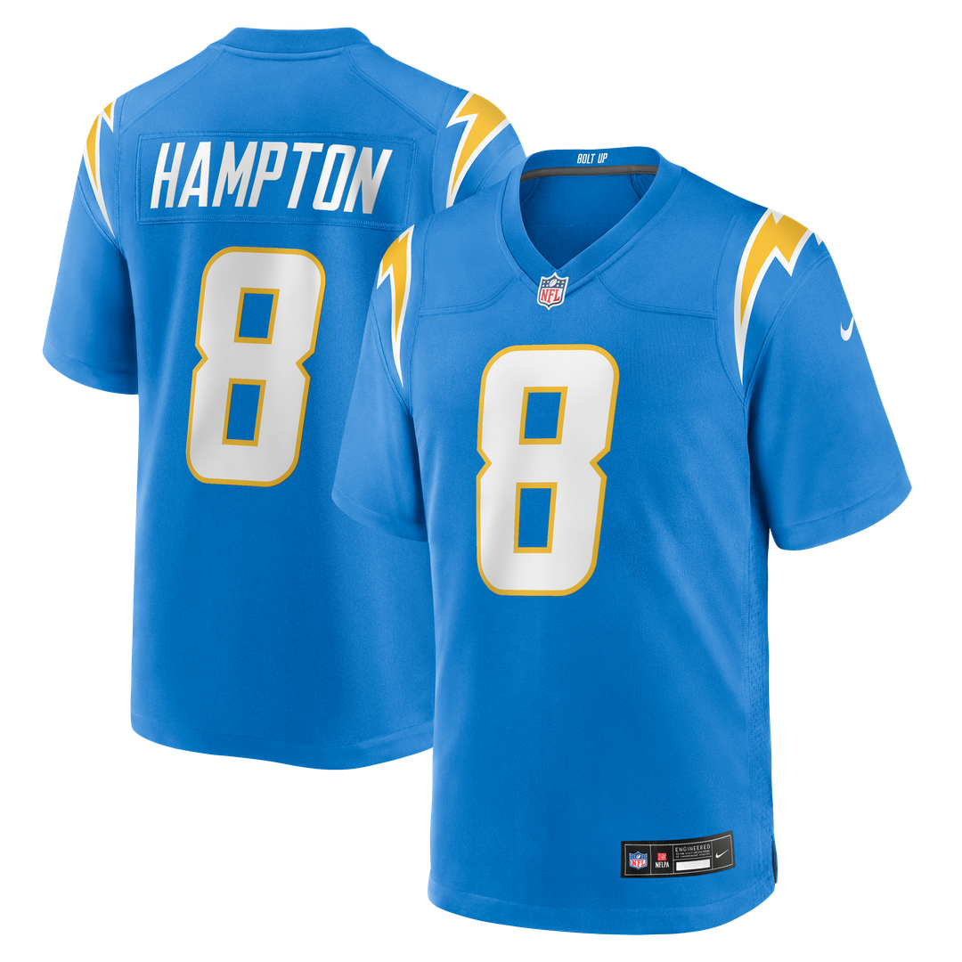 Omarion Hampton Los Angeles Chargers Nike Powder Blue Team Game Jersey