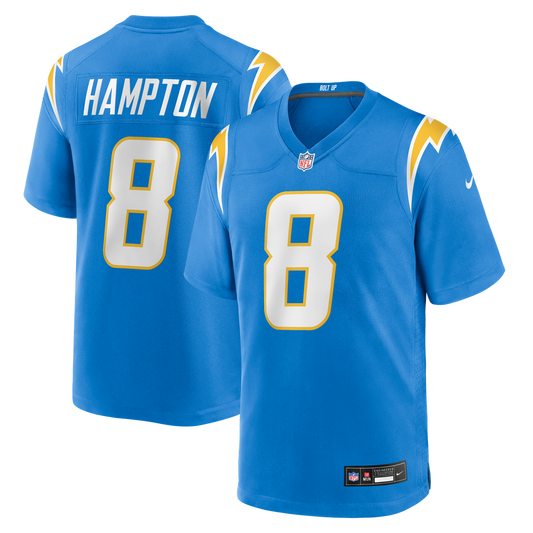 Omarion Hampton Los Angeles Chargers Nike Powder Blue Team Game Jersey