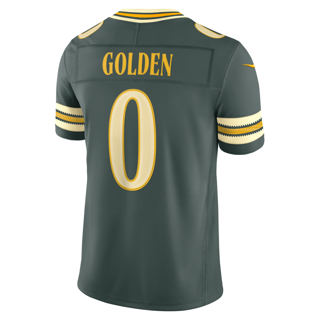 Matthew Golden Green Bay Packers Nike Green 2026 Rivalries Collection Stitched Limited Jersey
