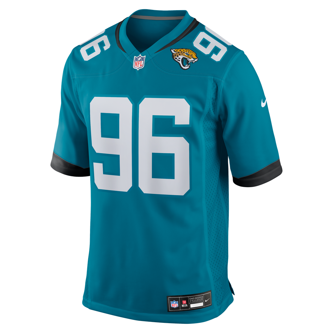 Adam Gotsis Jacksonville Jaguars Nike Teal Game Jersey