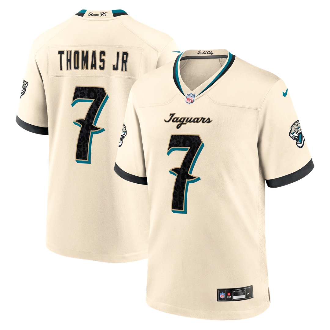Brian Thomas Jr. Jacksonville Jaguars Nike Natural 2026 Rivalries Collection Game Jersey