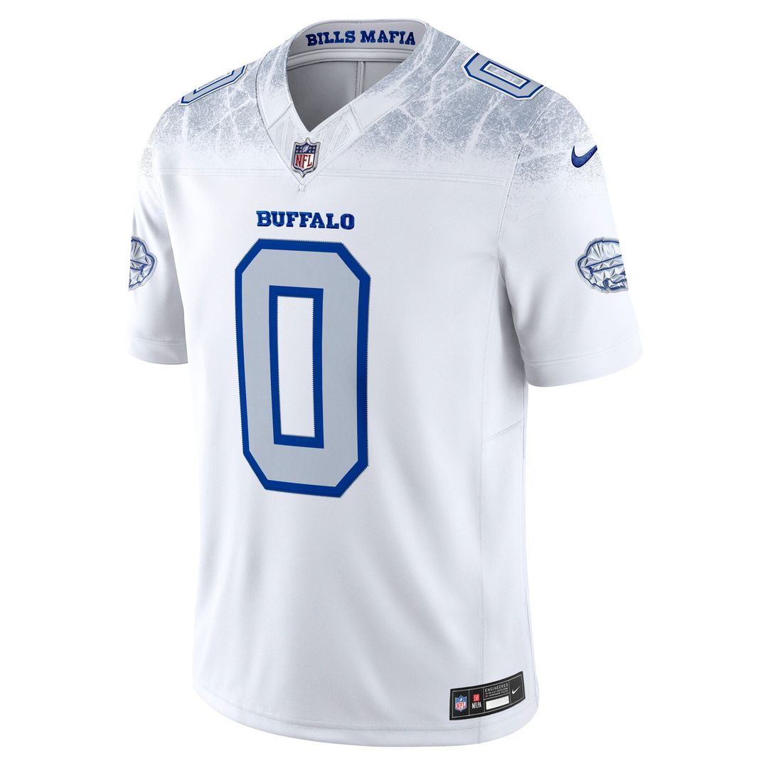 Keon Coleman Buffalo Bills Nike White Rivalries Collection Stitched Limited Jersey