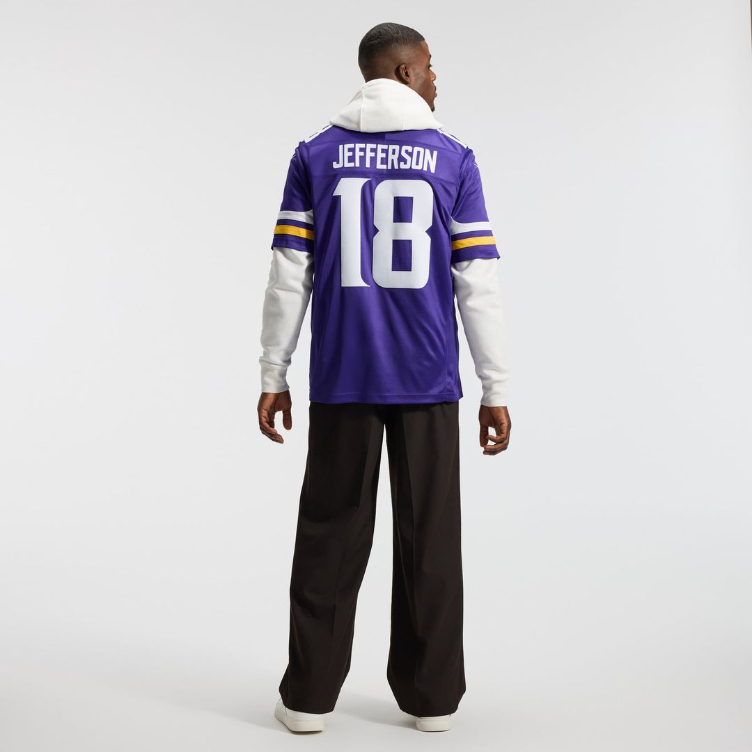 Justin Jefferson Minnesota Vikings Nike White Alternate Vapor F.U.S.E. Stitched Limited Jersey