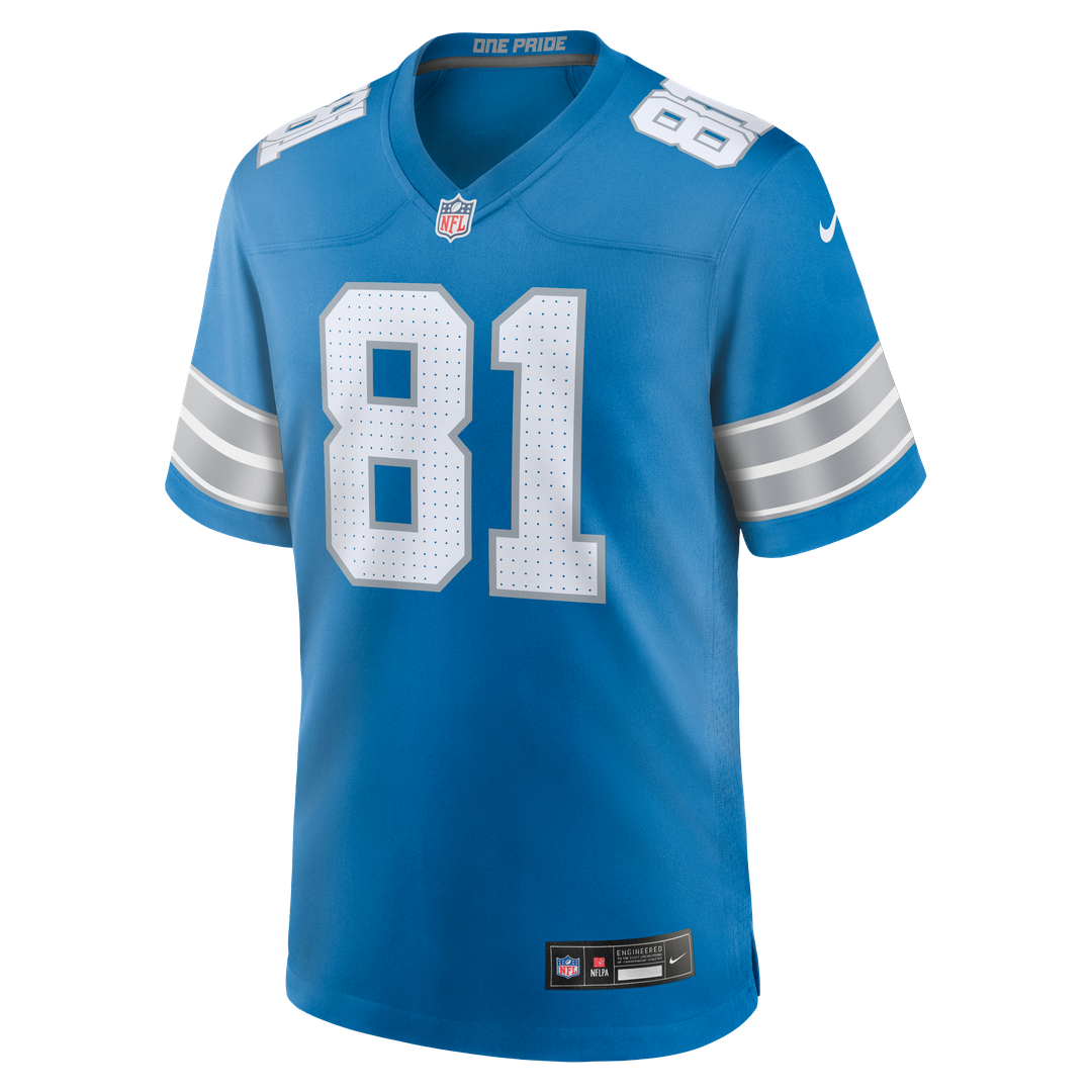 Calvin Johnson Detroit Lions Nike Blue Team Retired Game Jersey