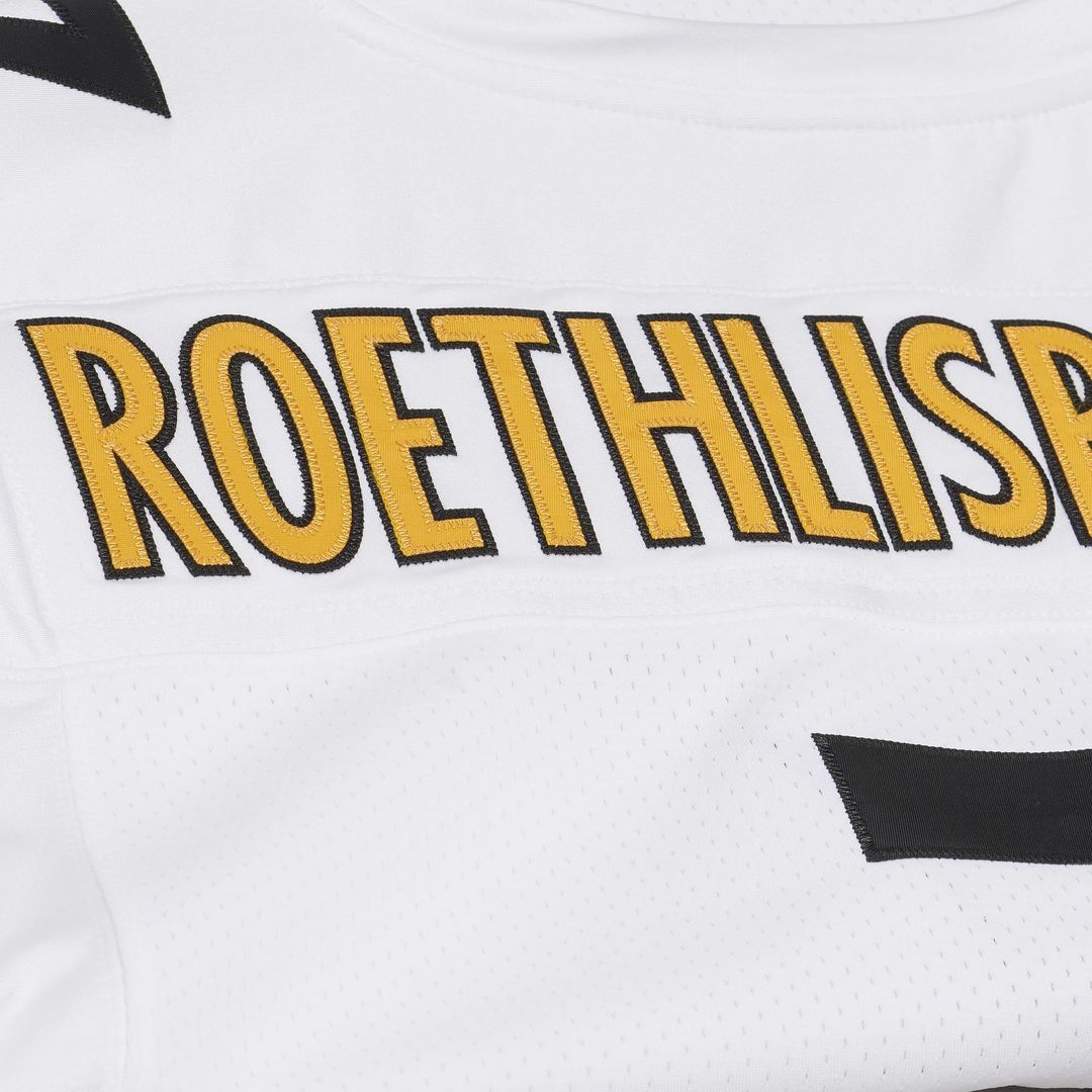 Ben Roethlisberger Pittsburgh Steelers Mitchell & Ness White 2005 Authentic Throwback Jersey