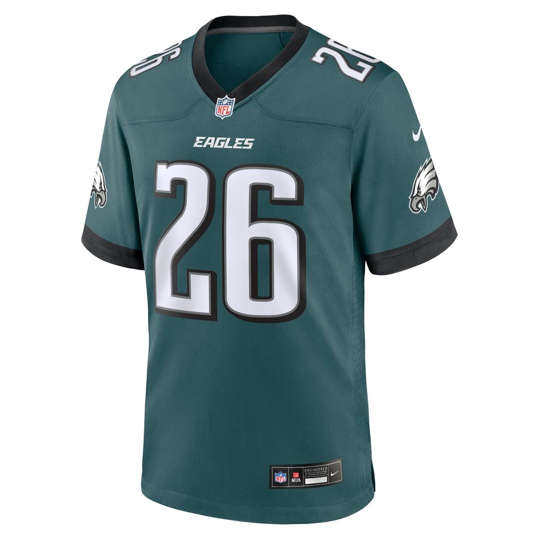Saquon Barkley Philadelphia Eagles Nike Midnight Green Game Player Jersey