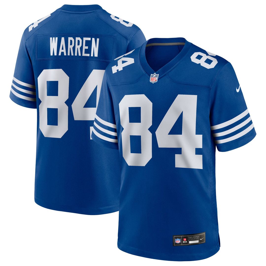 Tyler Warren Indianapolis Colts Nike Royal Alternate Game Jersey
